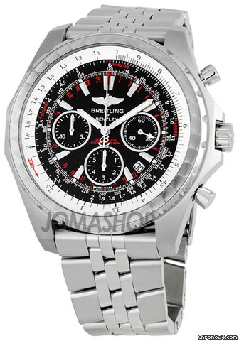 Breitling Bentley Motors T Chronograph Black Dial Mens Watch A2536313-B954SS