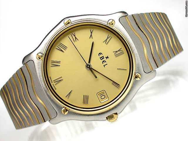 Ebel Herren "SPORT CLASSIQUE" Edelstahl / Gelbgold Quarz