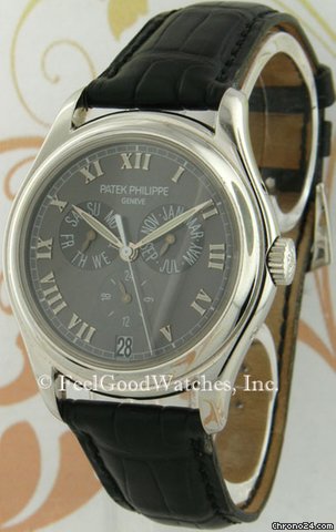 Patek Philippe 5035P Annual Calendar, Platinum, Grey Dial