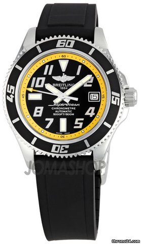 Breitling Superocean Black Yellow Dial Mens Watch A1736402-BA32BKPD