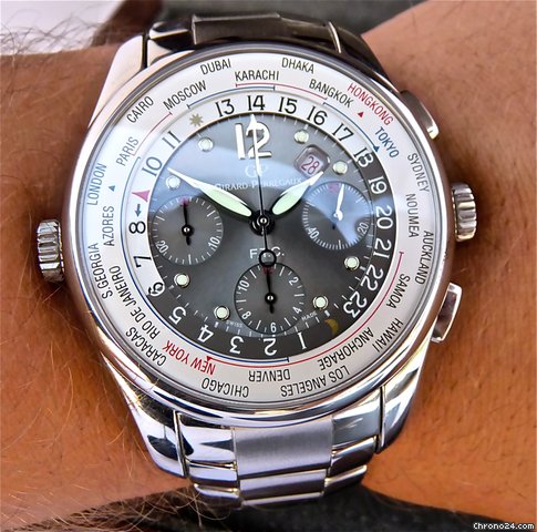 Girard Perregaux Limited Edition number 191 / 500 World Time Chronograph Financial