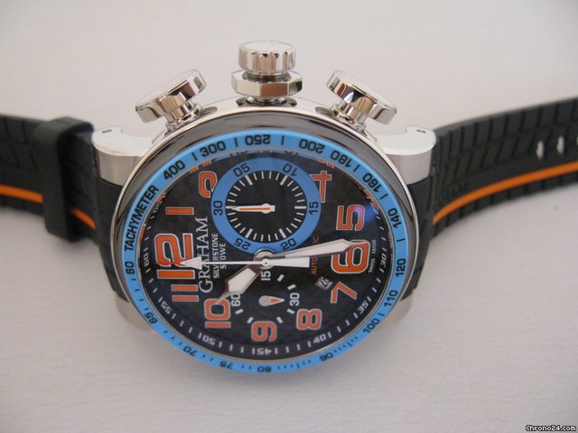 replica Graham SILVERTONE STOWE RACING BLUE CHRONOGRAPH WATCHES 1 