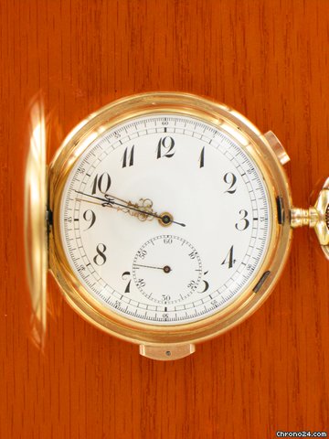Longines Chronograph mit 1/4 Stund Repetition 14k Repetition 14 Kt Gold -repeater