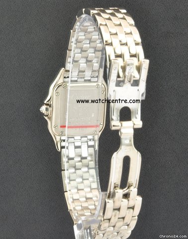 replica Cartier 18k White Gold Diamond Bezel Ladies Panthere WATCHES 1 