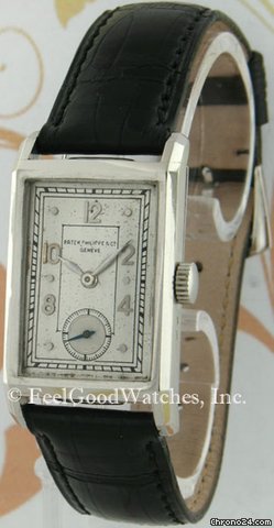 Patek Philippe 452 Vintage Rectangle, Platinum, ca. 1936