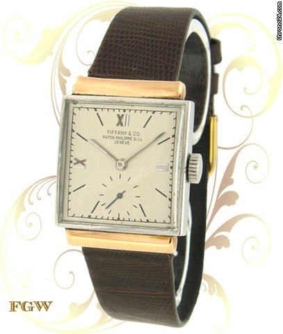 Patek Philippe 1408/1 Vintage 2-Tone Square, Steel & Rose Gold,