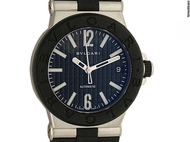 Bulgari Diagono Automatic Stahl/Kautschuk 35mm