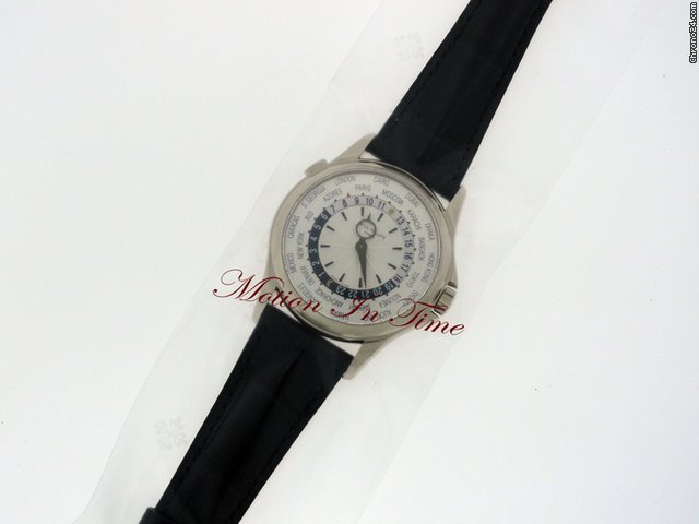 replica Patek Philippe 5130G WORLD TIME WHITE GOLD -  FACTORY SEALED RARE WATCHES 1 