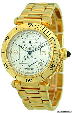 Cartier 38mm Pasha GMT Dual Time [On Hold]