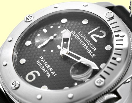 replica Panerai Gent's Stainless Steel 44mm PAM199 Luminor Submersible Regatta WATCHES 1