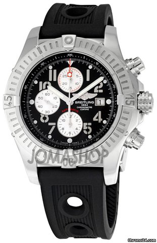 Breitling Super Avenger Volcano Black Dial Chronograph Mens Watch A1337011-B973BKRD