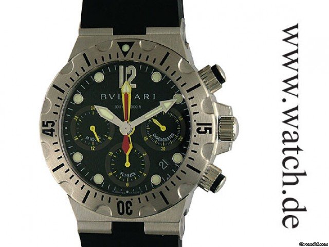 Bulgari Diagono Professional Scuba Flyback Chronograph Taucheruhr 40mm