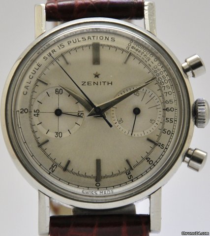 Zenith Sporto Acciaio cassa a vite quadrante medicale anno 1948