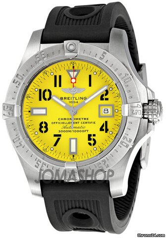 Breitling Avenger Seawolf Yellow Dial Mens Watch A1733010-I513BKRD