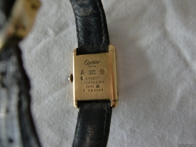 replica Cartier Tank 18k Gold Plated - Silver 925 WATCHES 1 