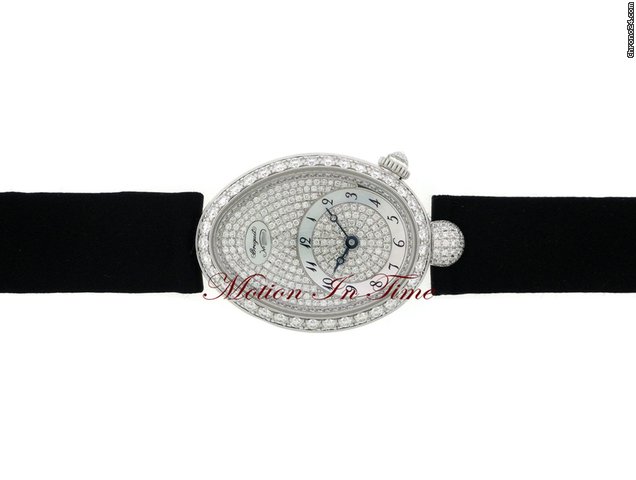 replica Breguet "REINE DE NAPLES" LADIES' WHITE GOLD DIAMOND RARE NEW MODEL WATCHES 1 