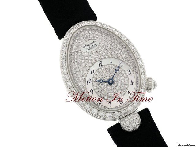 Breguet "REINE DE NAPLES" LADIES' WHITE GOLD DIAMOND RARE NEW MODEL