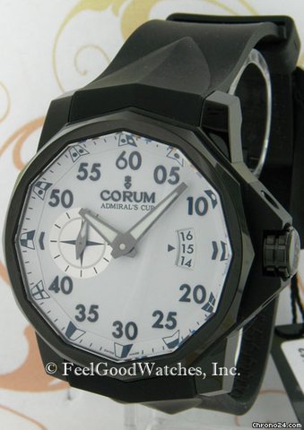 Corum Admiral's Cup Limited Edition Competition 48, Titanium, White Dial