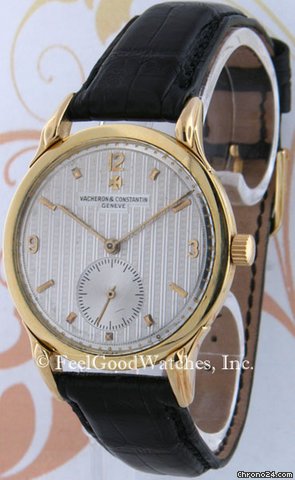 Vacheron Constantin Vintage Gent's, Yellow Gold, Guilloche' Dial