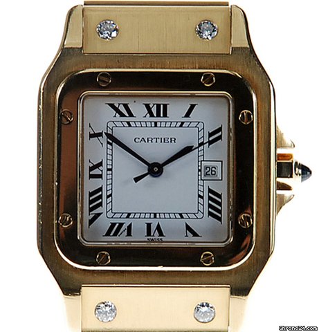 Cartier SANTOS GALBEE 18K Y/G AUTOMATIC -