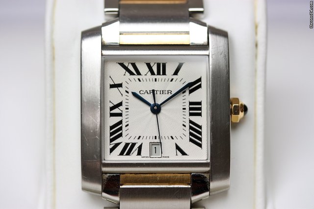 Cartier Tank Francaise Stahl/Gold