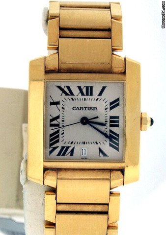 replica Cartier Tank Francaise Men's W50001R2 Pre-owned WATCHES 1 