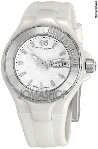 Technomarine Cruise White Dial Ceramic Case Ladies Watch 110022