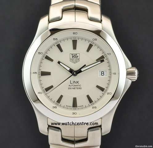 TAG Heuer S/S Silver Dial Link Automatic B&P WJF2111.BA0570