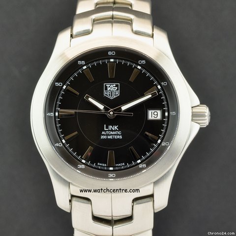 TAG Heuer S/S Black Dial Link Automatic B&P WJF2110.BA0570