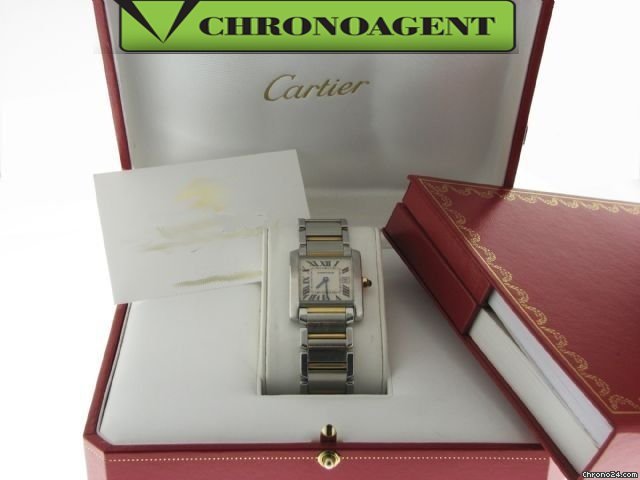 Cartier Tank Acciaio Oro Ref 2465