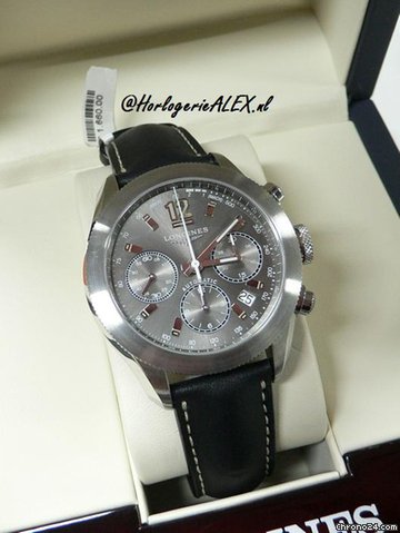 Longines Grand Vitesse Chronograph Grey Face