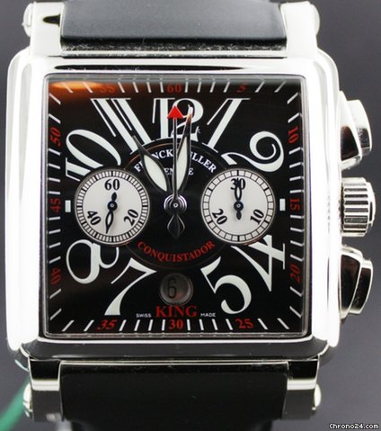 Franck Muller Conquistador king size steel, rubber, chrono