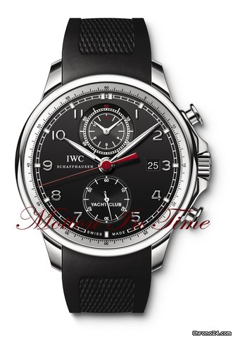 IWC PORTUGUESE YACHT CLUB CHRONOGRAPH STEEL W/ BLACK DIAL 2011