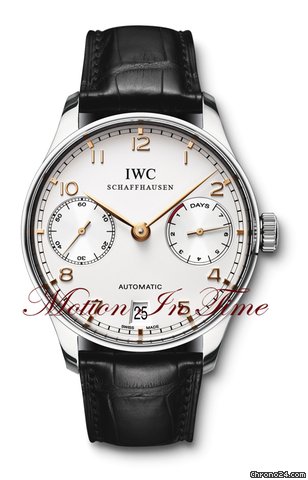 IWC PORTUGUESE 7-DAY POWER RESERVE AUTOMATIC w. ROSE GOLD NUMBER