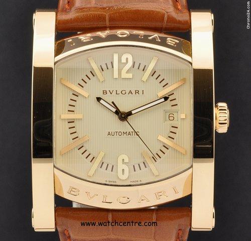 Bulgari 18k Y/G Ivory Colour dial Assioma B&P AA44C13GLD