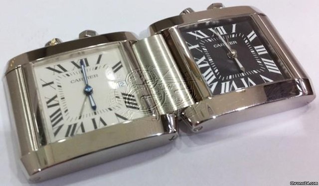 Cartier TANK FRANCAISE TRAVEL ALARM CLOCK SWISS