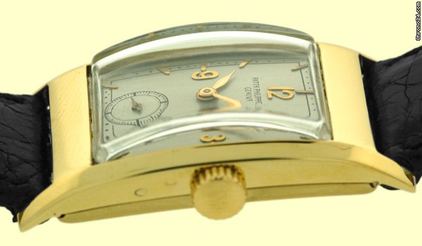 replica Patek Philippe Vintage Gent's 18K Yellow Gold  Tank Strapwatch WATCHES 1 