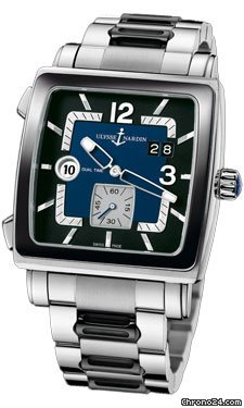 Ulysse Nardin Quadrato Dual Time Stainless Steel