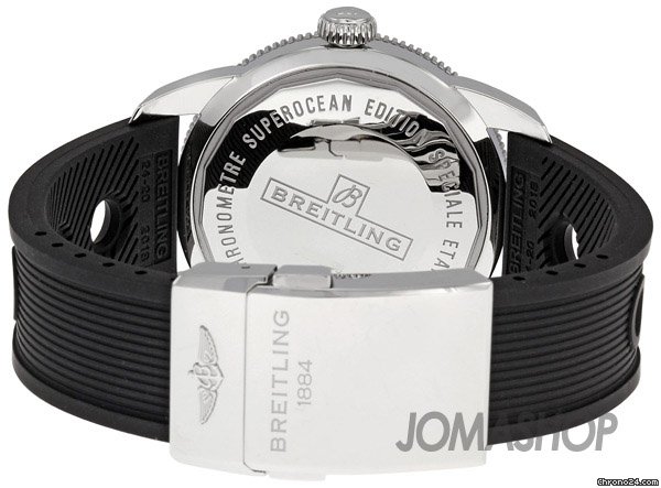 replica Breitling SuperOcean Heritage Silver Dial Black Ocean Racer Mens Watch A1732033-G642BKOD WATCHES 1 
