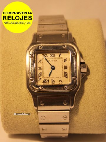 Cartier SANTOS con correa de acero