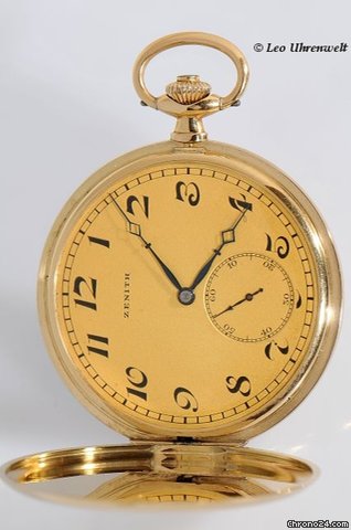 Zenith FEIN DEKORIERTE HERRENSAVONETTE 14KT GOLD  1910