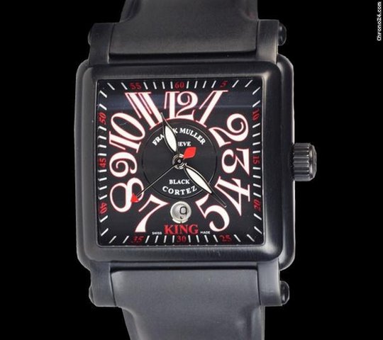 Franck Muller Conquistador King Cortez 10000 K SC NR Black SS PVD Tritium XL Mens