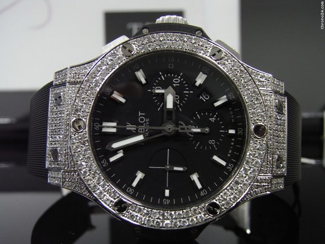 Hublot Big Bang 44mm Steel Diamond Set