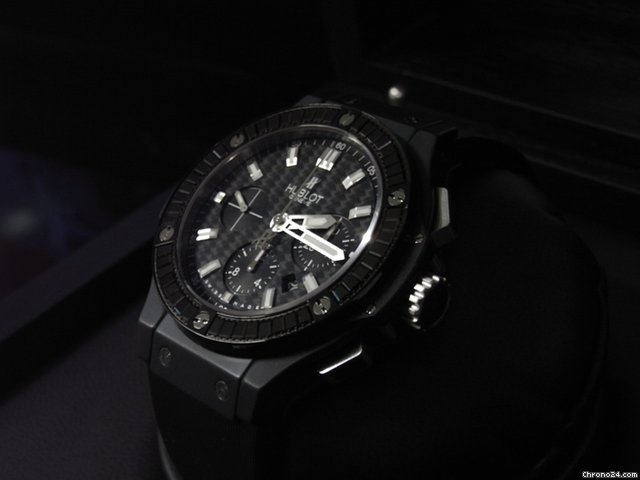 replica Hublot Big Bang 44mm Black PVD Coated WATCHES 1 