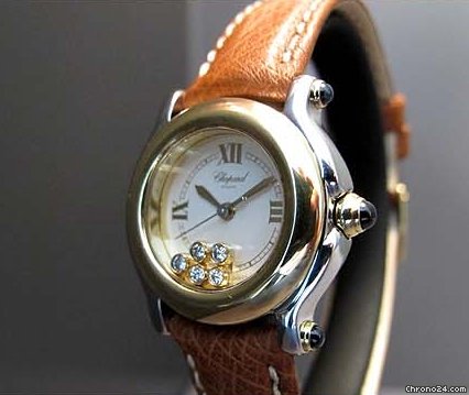 Chopard HAPPY SPORT STAHL/GOLD 5 DIAMANTEN
