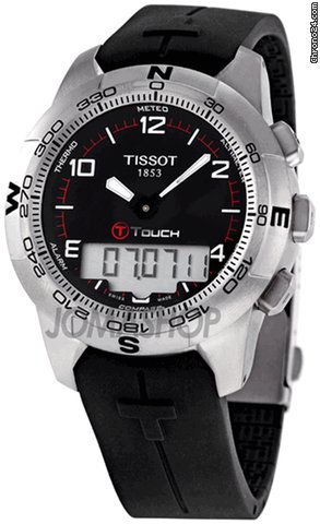 Tissot T-Touch II Black Dial Mens Watch T0474204705700