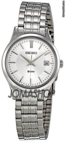Seiko Silver Dial Stainless Steel Ladies Watch SXDC37