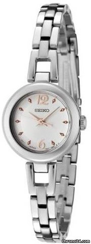 Seiko Silver Two-tone Dial Stainless Steel Ladies Watch SXGN79