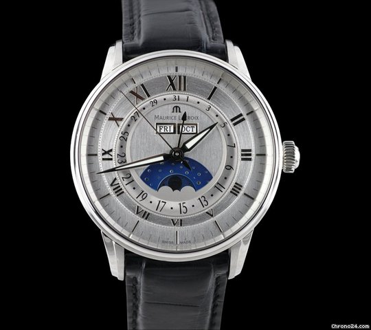 Maurice Lacroix Masterpiece Phase de Lune SS Mens [ON HOLD]