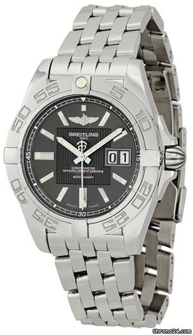Breitling Galactic 41 Grey Dial Mens Watch A49350L2-F549SS